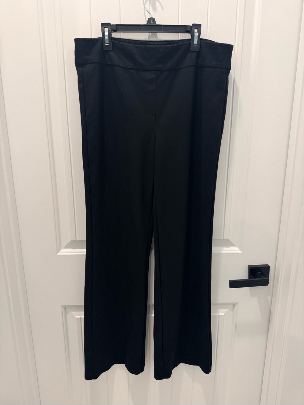 Jones New York Black Wide-Leg Ponte Pants